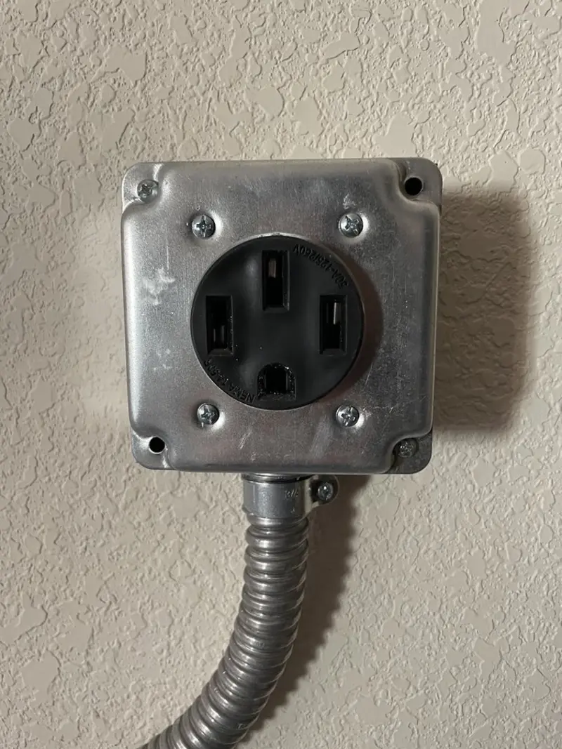 NEMA 14-50 outlet installed for Electrical Panel Upgrade in Edgemere